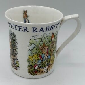 The World Of Beatrix Potter Peter Rabbit Mug Queens China Warner & Co 2002 Flaw
